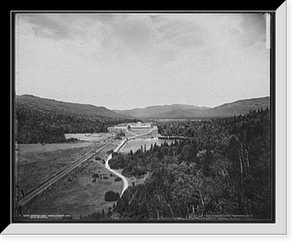 Historic Framed Print, Crawford House from Elephant's Head, White Mountains - 2,  17-7/8" x 21-7/8"