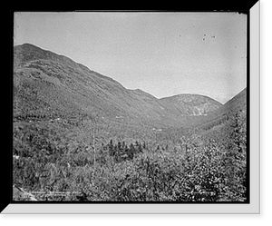 Historic Framed Print, Crawford Notch from Willey Station, White Mountains - 2,  17-7/8" x 21-7/8"