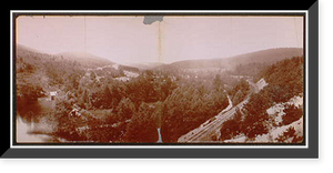 Historic Framed Print, Horseshoe Curve up Jack's Mountain, Penn. - 5,  17-7/8" x 21-7/8"