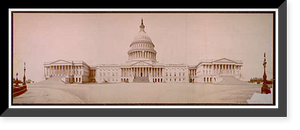 Historic Framed Print, The Capitol at Washington - 8,  17-7/8" x 21-7/8"