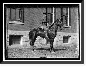 Vintage Portrait - Fort Myer. Officer on Horseback