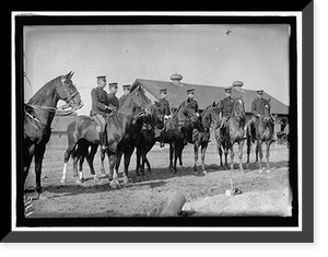 Historic Framed Print, FORT MYER HORSE SHOWS. ARMY OFFICERS WHO TOOK PART IN LONDON HORSE SHOW - 2,  17-7/8" x 21-7/8"