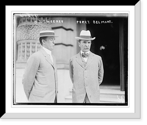 Historic Framed Print, D.J. Sweeney and Perry Belmont,  17-7/8" x 21-7/8"