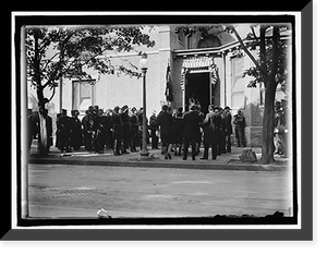 Historic Framed Print, SCHLEY, WINFIELD SCOTT, REAR ADMIRAL, U.S.N. FUNERAL, ST. JOHN'S CHURCH. PALLBEARERS,  17-7/8" x 21-7/8"