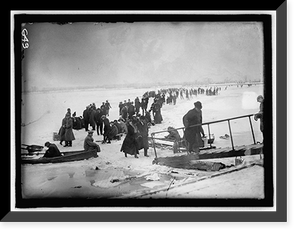 Historic Framed Print, SKATING PARTY - 5,  17-7/8" x 21-7/8"