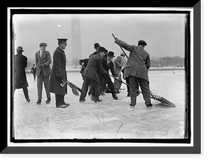 Historic Framed Print, SKATING PARTY - 6,  17-7/8" x 21-7/8"