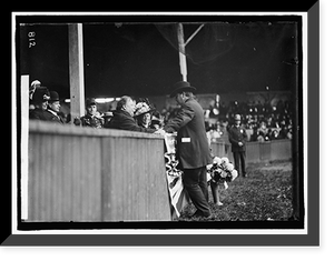 Historic Framed Print, HORSE SHOWS. PRESIDENT AND MRS. TAFT AND SENATOR BAILEY,  17-7/8" x 21-7/8"