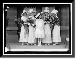 TEXAS, U.S.S. CLAUDIA LYON, MISS GARLAND BONNER, MAY COLQUITT, MISS URA LINK, AND MISS MAE FUREY AT LAUNCHING Classic, Vintage Poster