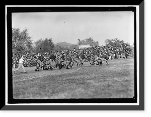 Historic Framed Print, FOOTBALL. GEORGETOWN-CARLISLE GAME; GLENN WARNER,  17-7/8" x 21-7/8"