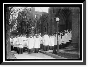 Historic Framed Print, SAINT THOMAS P.E. CHURCH. CONSECRATION SERVICES,  17-7/8" x 21-7/8"