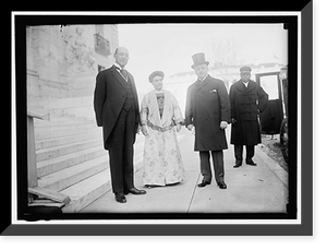 NEW YEARS BREAKFASTS, PAN AMERICAN UNION. JOHN BARRETT; MRS. KNOX; SECRETARY KNOX, Vintage Wall Art