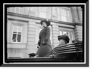 WOMAN SUFFRAGE. MRS. OLIVE HASBROUCK, MRS. GLENDOWER EVANS, Vintage Print