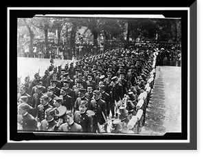 Historic Framed Print, MEXICO. CADETS OF MILITARY ACADEMY AT CHAPULTEPEC. COPY,  17-7/8" x 21-7/8"