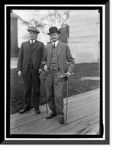 Historic Framed Print, [Thomas Riley Marshall (left) with unidentified man],  17-7/8" x 21-7/8"