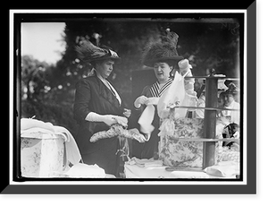 Historic Framed Print, FRIENDSHIP CHARITY FETE MRS. L. M. GARRISON, MRS. THOMAS F. WALSH.,  17-7/8" x 21-7/8"