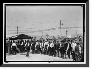 Historic Framed Print, GETTYSBURG REUNION: G.A.R. & U.C.V. SCENES AT THE ENCAMPMENT - 3,  17-7/8" x 21-7/8"
