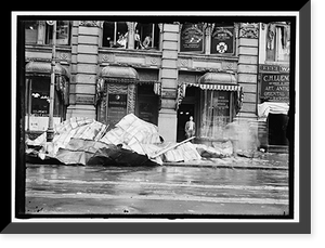 Historic Framed Print, STORM DAMAGE - 2,  17-7/8" x 21-7/8"