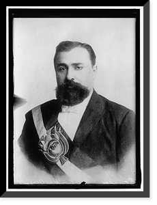 Antique Portrait - Plaza, Leonidas. General of Ecuador