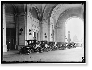 Vintage Portrait - Federal Taxicab. Cabs at Union Station