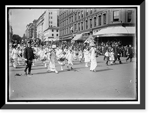 Historic Framed Print, WOMAN SUFFRAGE PARADE,  17-7/8" x 21-7/8"