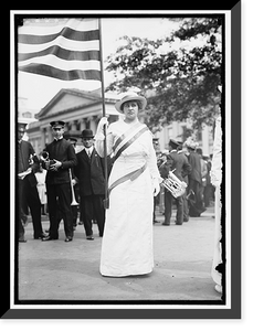 Historic Framed Print, HITCHCOCK, HELEN. WOMAN SUFFRAGETTE,  17-7/8" x 21-7/8"