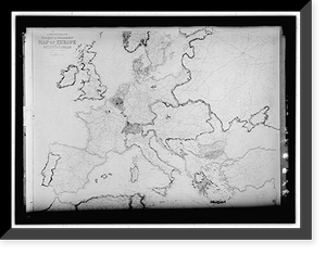 MAP OF EUROPE - 2, Vintage Poster