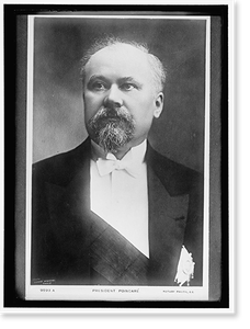 Antique Portrait - Poincare, Raymond President of France, 1913