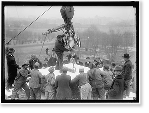 Vintage Portrait - Lincoln Memorial - Laying Cornerstone (1)