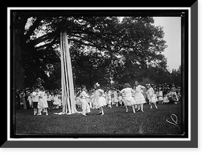 Historic Framed Print, FRIENDSHIP CHARITY FETE. MAYPOLE DANCE - 2,  17-7/8" x 21-7/8"