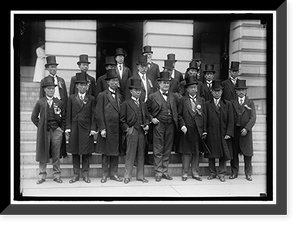Historic Framed Print, BRYAN, WILLIAM JENNINGS. REP. FROM NEBRASKA, 1891-1895; SECRETARY OF STATE, 1913-1915. WITH CHINESE CHAMBER OF COMMERCE,  17-7/8" x 21-7/8"