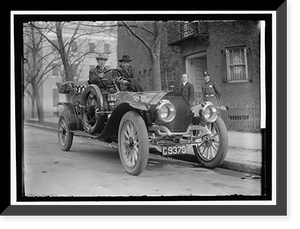 ROOSEVELT, THEODORE, IN AUTO, Vintage Print