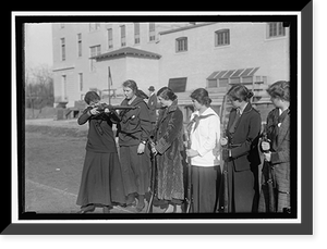 Historic Framed Print, DISTRICT PUBLIC SCHOOLS. WESTERN HIGH SCHOOL, GIRLS RIFLE - 3,  17-7/8" x 21-7/8"