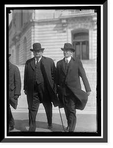 Historic Framed Print, BANKHEAD, JOHN HOLLIS. REP. FROM ALABAMA, 1887-1907; SENATOR, 1907-1920. WITH SON, WILLIAM B. BANKHEAD,  17-7/8" x 21-7/8"