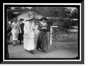 Historic Framed Print, HORSE SHOWS. HARRIS AND EWING STAFF; IMOGENE JAMES AND MILDRED BARTHOLOW,  17-7/8" x 21-7/8"