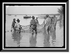 Historic Portrait - Net Fishing - Historic Wall Art Gift