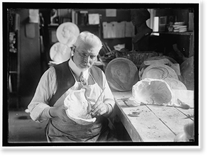 Historic Portrait - Dunbar, W.S.J. With Death Mask of Admiral Dewey