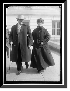 SCHALL, THOMAS DAVID. REP. FROM MINNESOTA, 1915-1925; SENATOR, 1925-1936. WITH WIFE - 2, Antique Poster