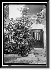 Historic Framed Print, PAN AMERICAN UNION. CORNER OF PATIO - 2,  17-7/8" x 21-7/8"