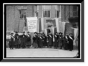Historic Portrait - Philadelphia - Woman Suffrage. Group at Headquarters