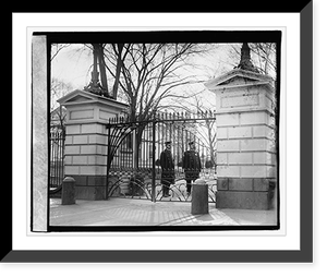 Vintage Building Photo - White House - gate - Great Gift for History Buffs