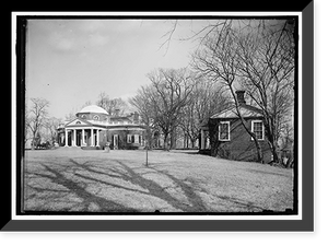 Historic Framed Print, MONTICELLO. EXTERIOR,  17-7/8" x 21-7/8"