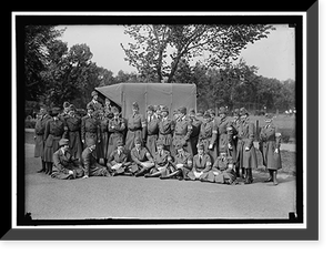 Antique Portrait - Red Cross, American. Dedication of Building