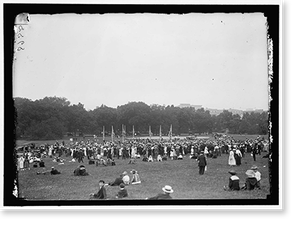 Historic Portrait - Confederate Reunion. Registration Day
