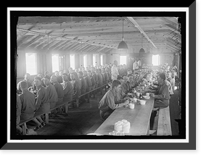 Historic Framed Print, FORT MYER OFFICERS TRAINING CAMP. MESS,  17-7/8" x 21-7/8"
