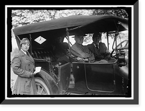 Historic Framed Print, BLOOMBURG, MRS. MENDUM. RED CROSS MOTOR CORPS - 2,  17-7/8" x 21-7/8"