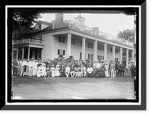 Historic Framed Print, GROUP AT MOUNT VERNON - 3,  17-7/8" x 21-7/8"