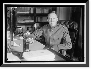 Historic Framed Print, CROWELL, BENEDICT. MAJOR, U.S.A. ASSISTANT SECRETARY OF WAR, 1917. AT DESK - 2,  17-7/8" x 21-7/8"