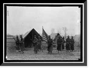 Historic Framed Print, ARMY, U.S. NEGRO TROOPS - 7,  17-7/8" x 21-7/8"