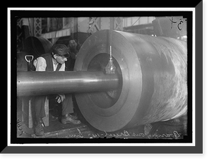 NAVY YARD, U.S., WASHINGTON. BORING BREECH OF 14 INCH GUN - 2 Classic, Antique Wall Art