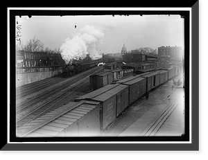 Antique Portrait - U.S. Capitol - Dome From Railroad Yards in Southeast (2)